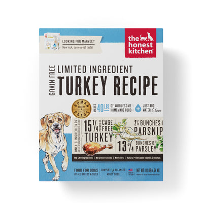 The Honest Kitchen Dehydrated Limited Ingredient Turkey Dog Food (2 sizes)