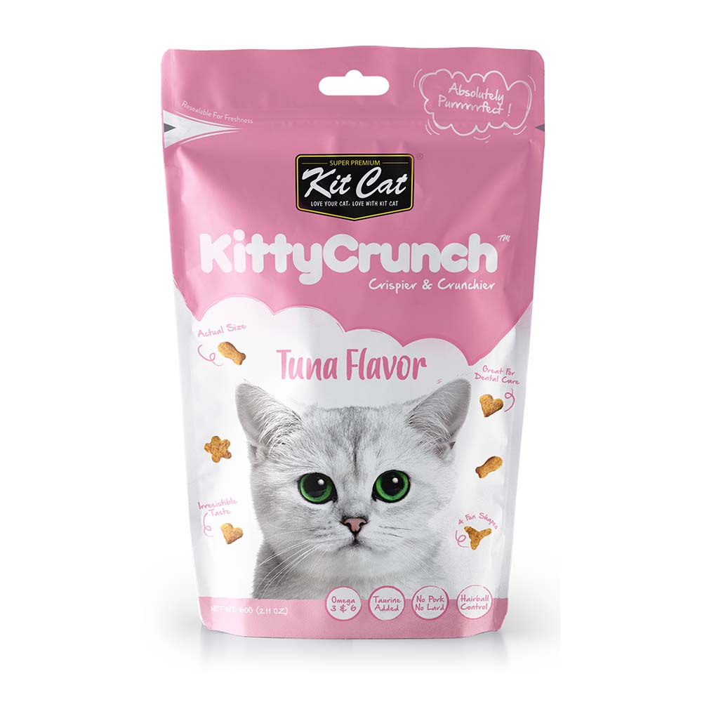 [As Low As $2.80 Each] Kit Cat Kitty Crunch Tuna Flavoured Cat Treats 60g