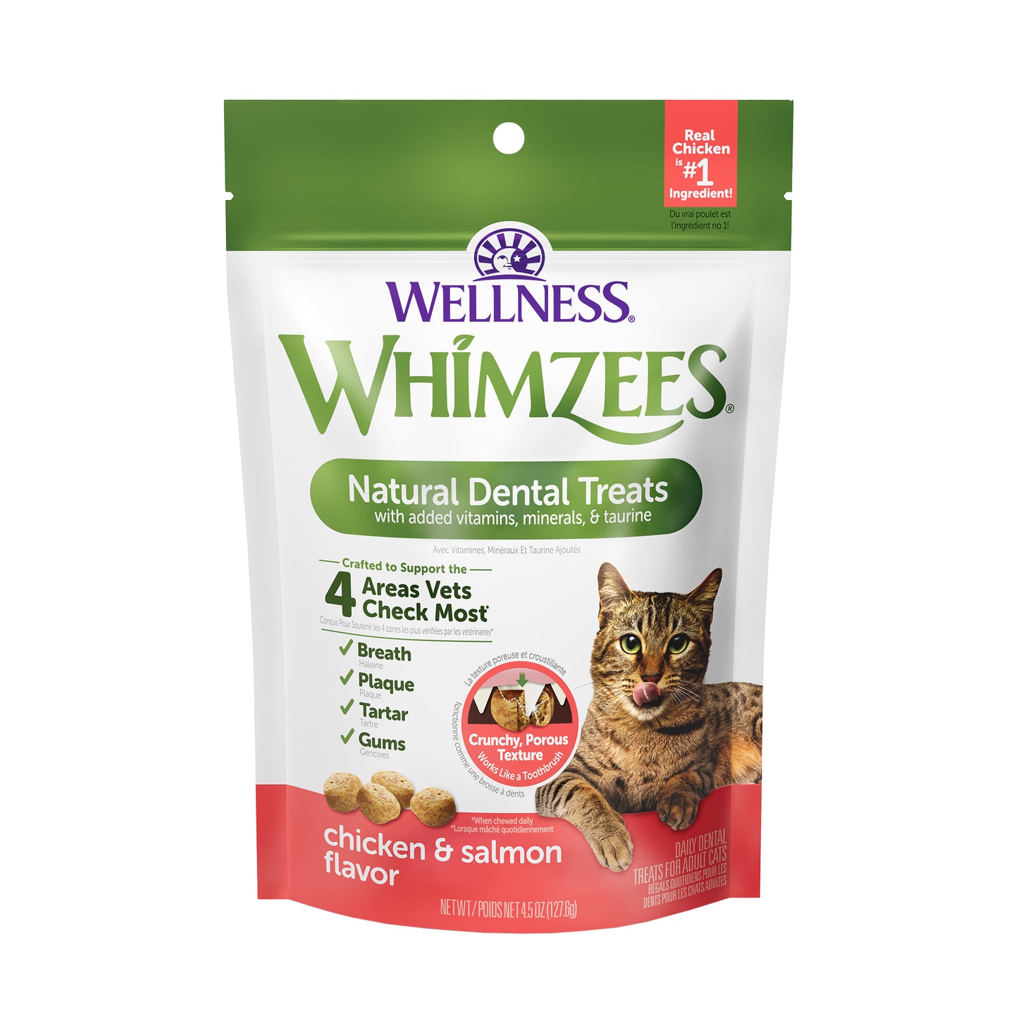 WHIMZEES Chicken & Salmon Cat Dental Treats (2 sizes)