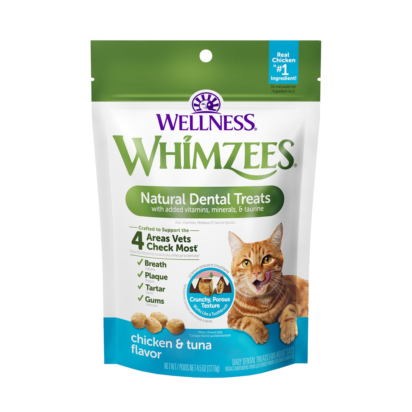 WHIMZEES Chicken & Tuna Cat Dental Treats (2 sizes)