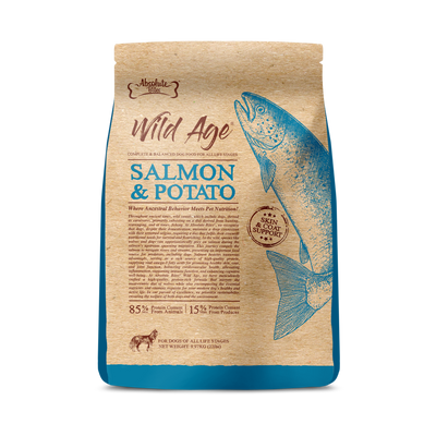 Absolute Bites Wild Age Salmon & Potato Dog Dry Food (2 Sizes)