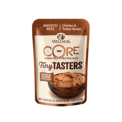 Wellness CORE Tiny Tasters Grain-Free Pate Chicken & Turkey Wet Cat Food 1.75oz