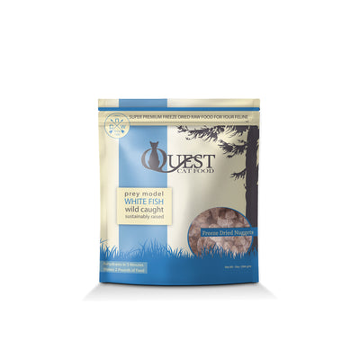 [Bundle Deal] Quest Cat Food Freeze Dried Bite Size Nuggets Whitefish Cat Food 10oz