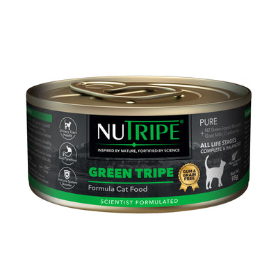 Nutripe Pure Gum & Grain-Free Green Tripe Formula Cat Canned Food 95g