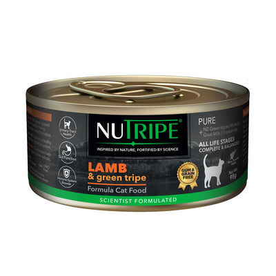 Nutripe Pure Gum & Grain-Free Lamb & Green Tripe Formula Cat Canned Food 95g