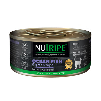 Nutripe Pure Gum & Grain-Free Ocean Fish & Green Tripe Formula Cat Canned Food 95g