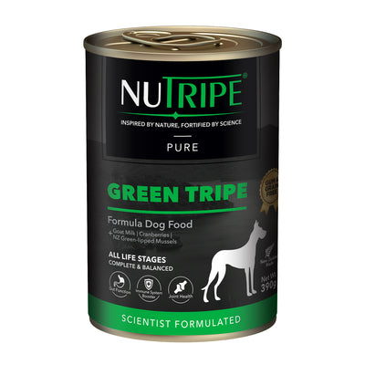 Nutripe Pure Gum & Grain-Free Green Tripe Formula Dog Canned Food (2 Sizes)