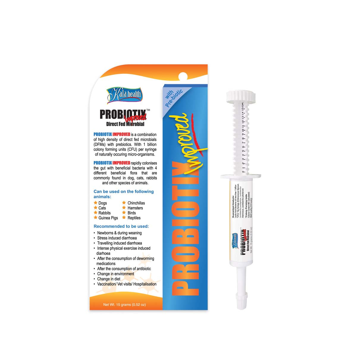 [2 for 5% Off] Kala Health PROBIOTIX® IMPROVED Probiotics Pet Supplement for Cats & Dogs (2 sizes)