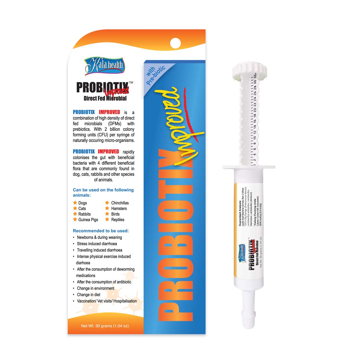 [2 for 5% Off] Kala Health PROBIOTIX® IMPROVED Probiotics Pet Supplement for Cats & Dogs (2 sizes)