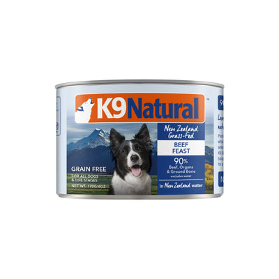 K9 Natural Beef Canned Dog Food (2 sizes)