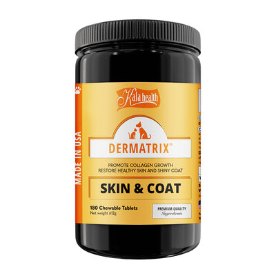[2 for 5% Off] Kala Health DERMATRIX® Skin & Coat Pet Supplement for Cats & Dogs (3 sizes)