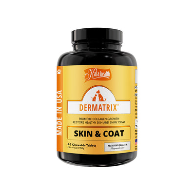 [2 for 5% Off] Kala Health DERMATRIX® Skin & Coat Pet Supplement for Cats & Dogs (3 sizes)