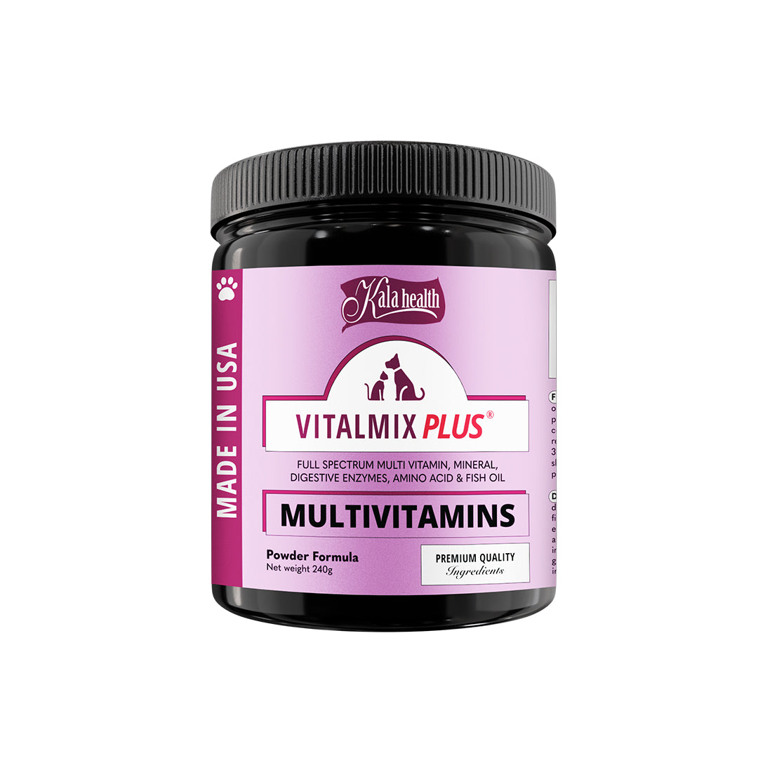 [2 for 5% Off] Kala Health VITALMIX® Plus Powder Multivitamin Pet Supplement for Cats & Dogs 240g