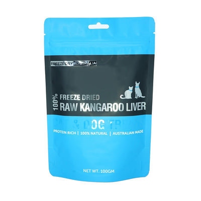 [2 for 3% Off] Freeze Dry Australia Freeze Dried Kangaroo Liver Cat and Dog Treats 100g