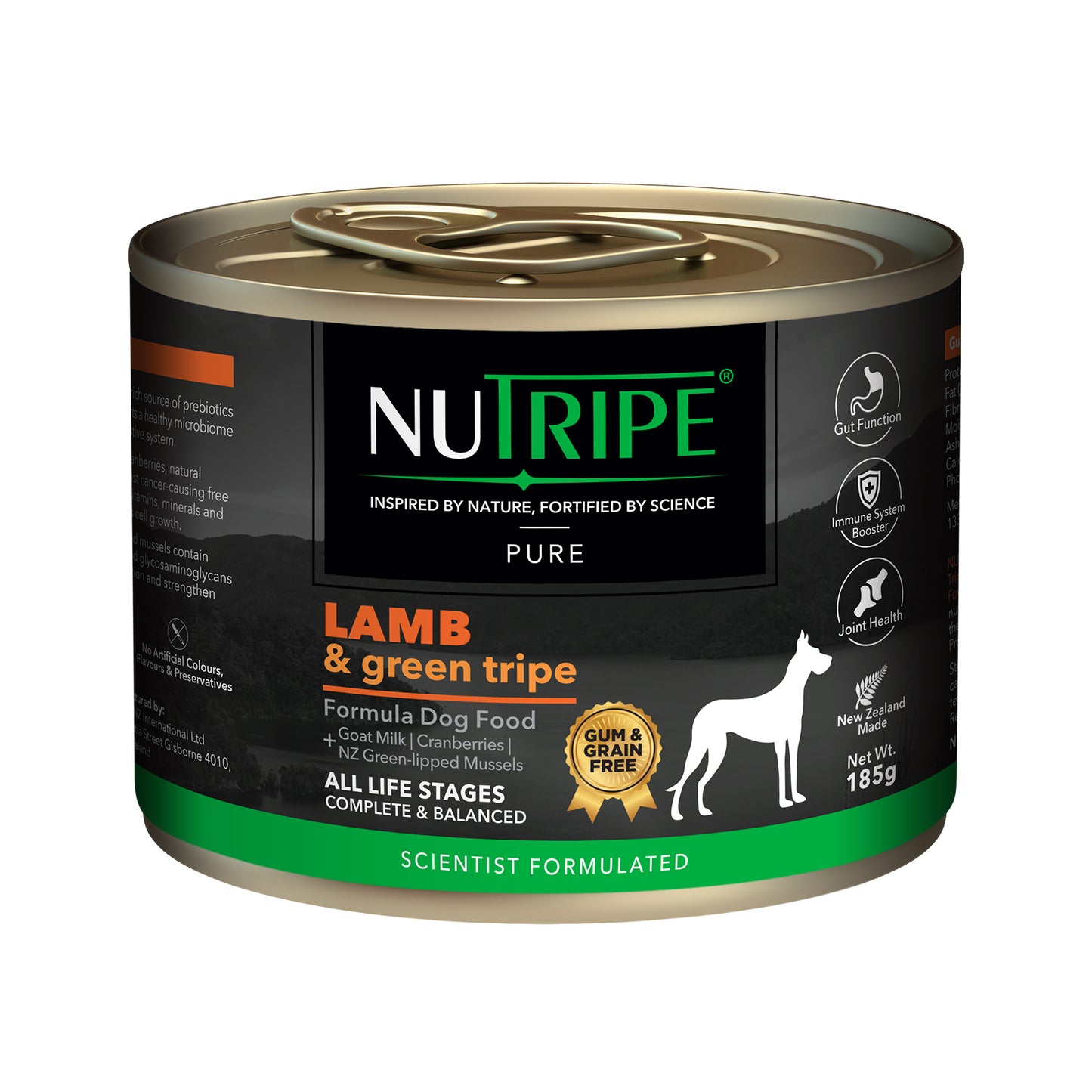 Nutripe Pure Gum & Grain-Free Lamb & Green Tripe Formula Dog Canned Food (2 sizes)