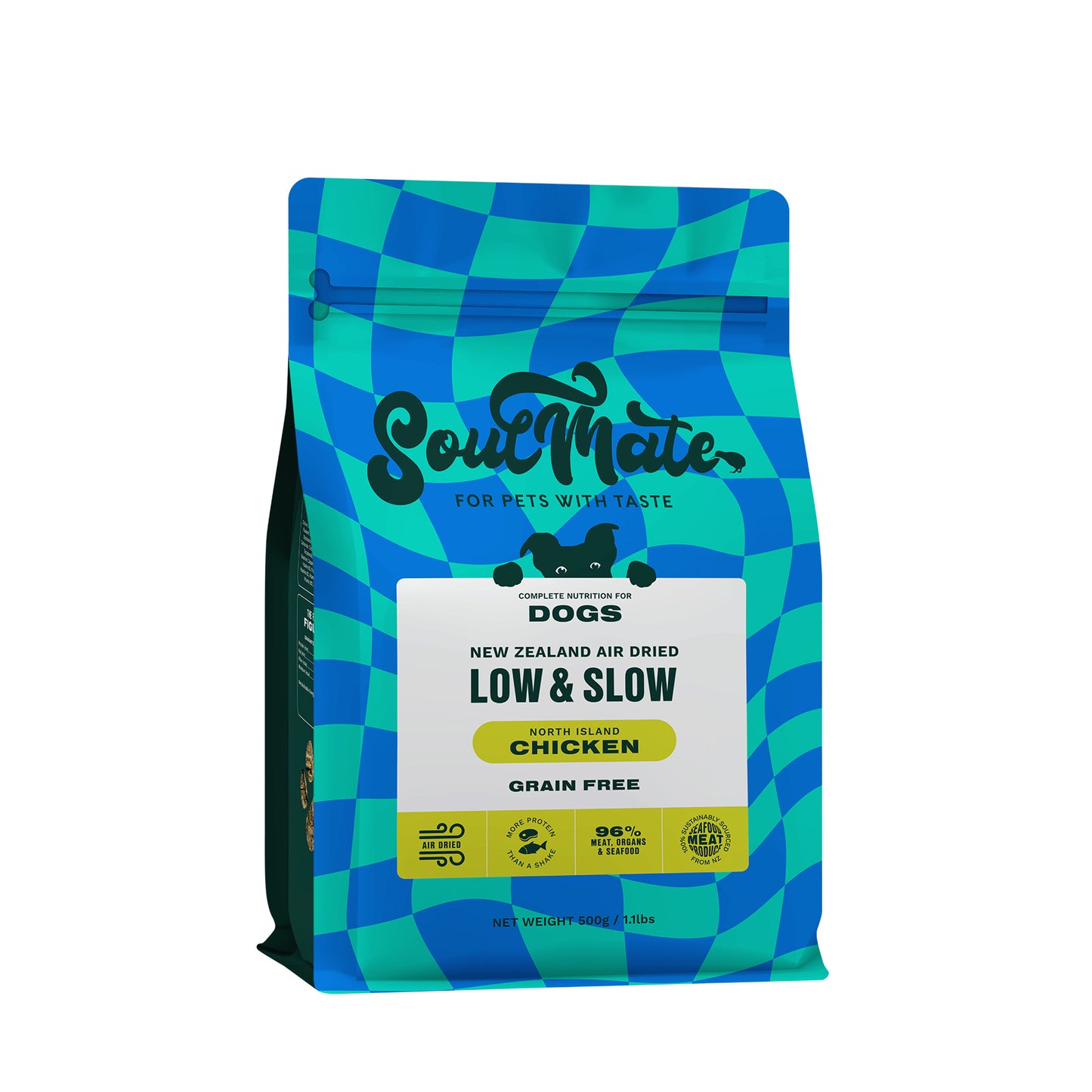 SoulMate Low & Slow North Island Chicken Air Dried Grain-Free Dog Food (2 sizes)