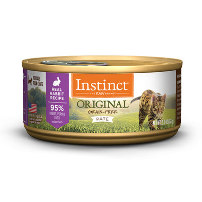 Instinct Original Grain-Free Rabbit Pate Wet Cat Food (2 sizes)