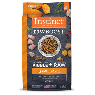 Instinct Raw Boost Gut Health Grain-Free Chicken Dry Dog Food (2 Sizes)