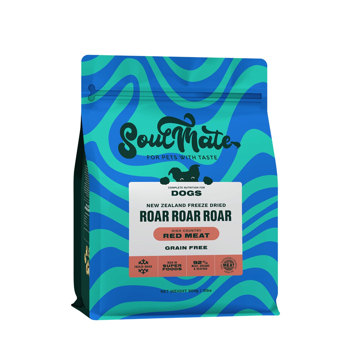 SoulMate Roar Roar Roar High Country Red Meat Freeze Dried Grain Free Dog Food 400g / 900g