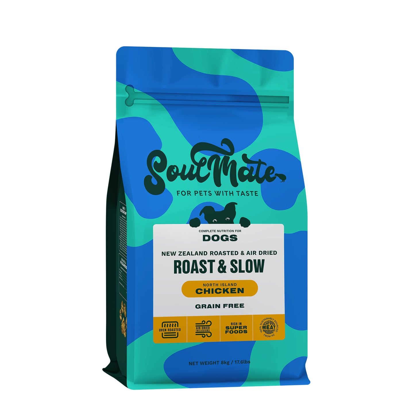 SoulMate Roast & Slow North Island Chicken Roasted and Air Dried Grain-Free Dog Food (2 sizes)