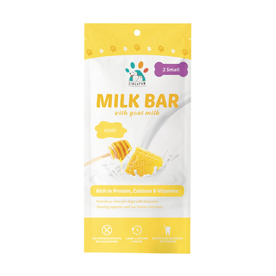 [3 for 5% Off] SingAPaw Milk Bar with Goat Milk Honey Dental Chew for Dogs (2 sizes)