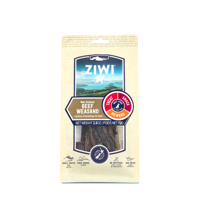 Ziwi Peak Single Protein Air Dried Beef Weasand Dog Treats 72g