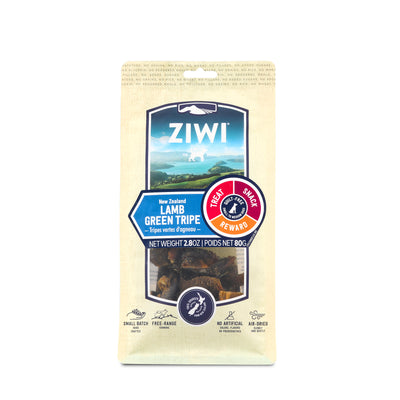 Ziwi Peak Single Protein Air Dried Lamb Green Tripe Dog Treats 80g