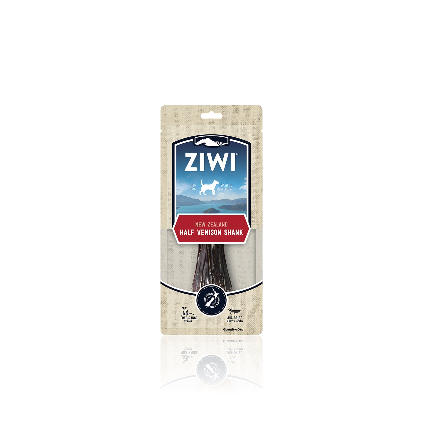 Ziwi Peak Single Protein Air Dried Half Venison Shank Dog Treats 1pc