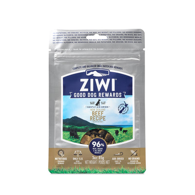 Ziwi Peak Good Dog Rewards Air Dried Grain-Free Beef Dog Food 85g