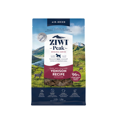 Ziwi Peak Originals Gently Air-Dried Grain-Free Venison Dog Food (3 sizes)