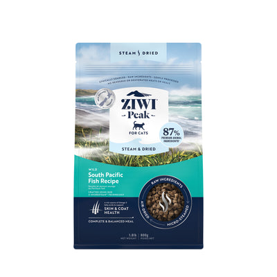 Ziwi Peak Steam & Gently Dried Wild South Pacific Fish Dry Cat Food (2 sizes)