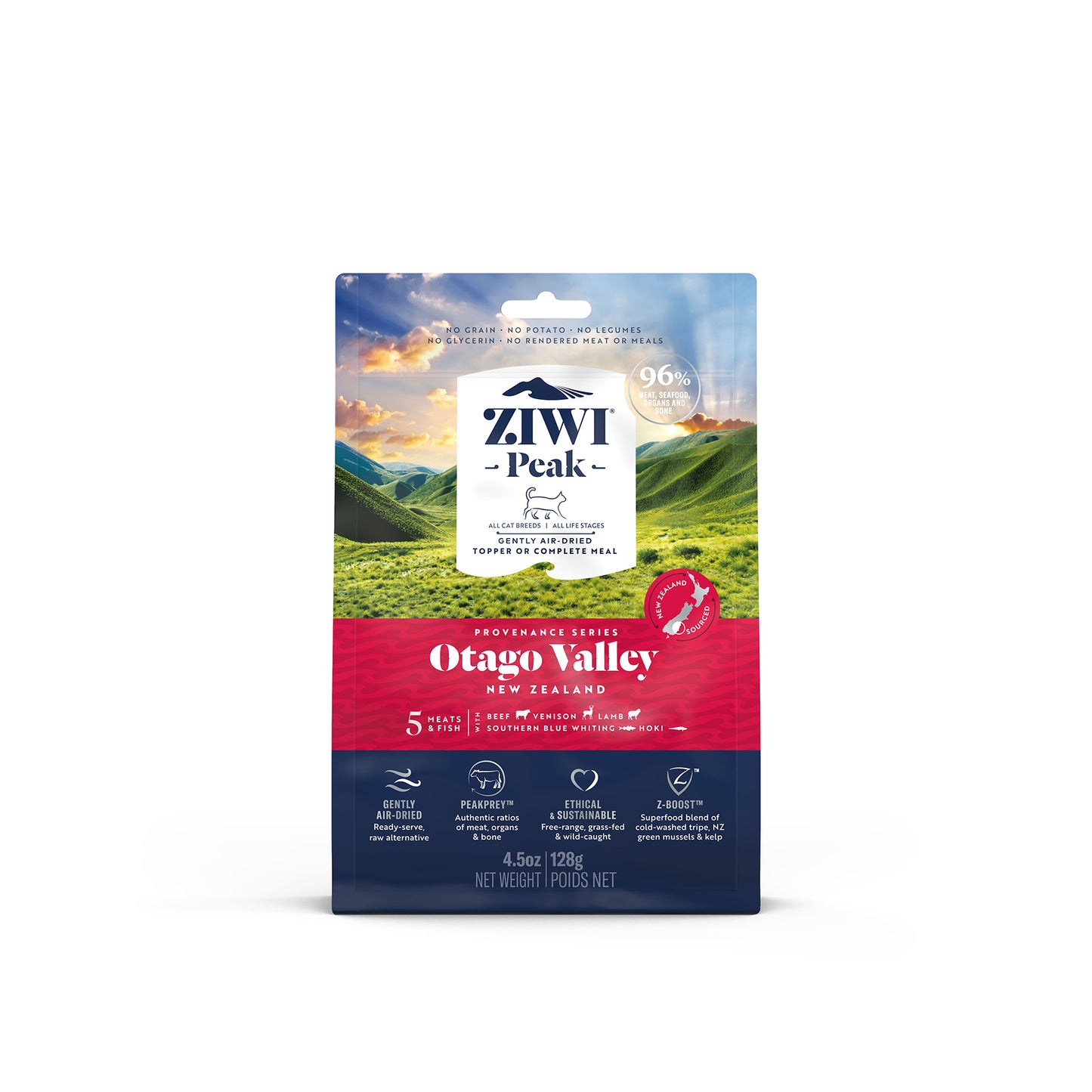 Ziwi Peak Provenance Gently Air-Dried Grain-Free Otago Valley Cat Food (2 sizes)