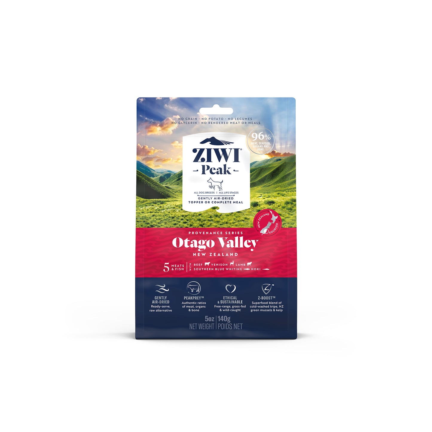 Ziwi Peak Provenance Gently Air-Dried Grain-Free Otago Valley Dog Food (3 sizes)