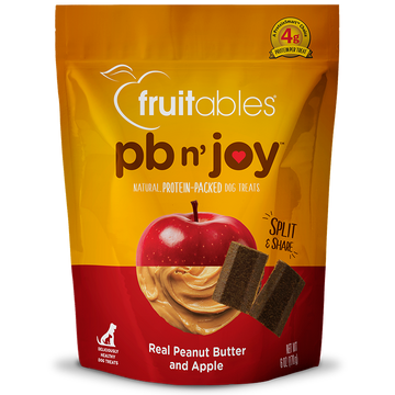 Fruitables PB N' Joy Peanut Butter & Apple Bar Dog Treats 6oz