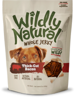 Fruitables Wildly Natural Whole Jerky Thick Cut Bacon Dog Treats 5oz