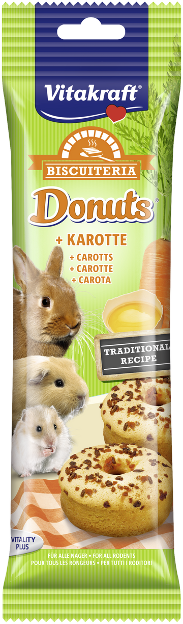 Vitakraft Donuts Carrots Small Animals Treats 28g