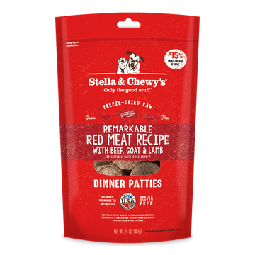 Stella & Chewy's Remarkable Red Meat Dinner Patties Freeze-Dried Raw Dog Food 14oz