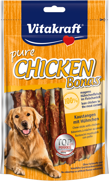 Vitakraft Pure Chicken Bonas Dog Treats 80g