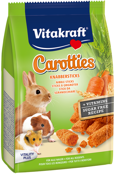 Vitakraft Carroties Nibble Sticks Small Animals Treats 50g