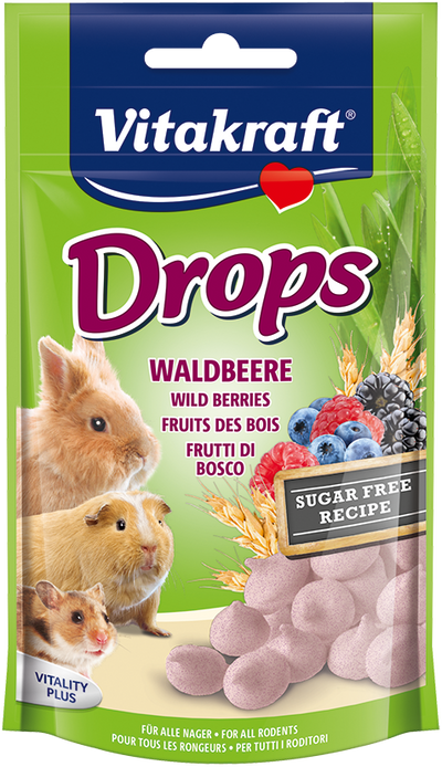 Vitakraft Drops Small Animals Treats (5 Flavours) 75g