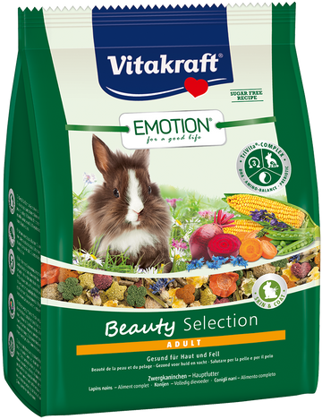 Vitakraft Emotion Beauty Selection Adult Rabbit Food 600g