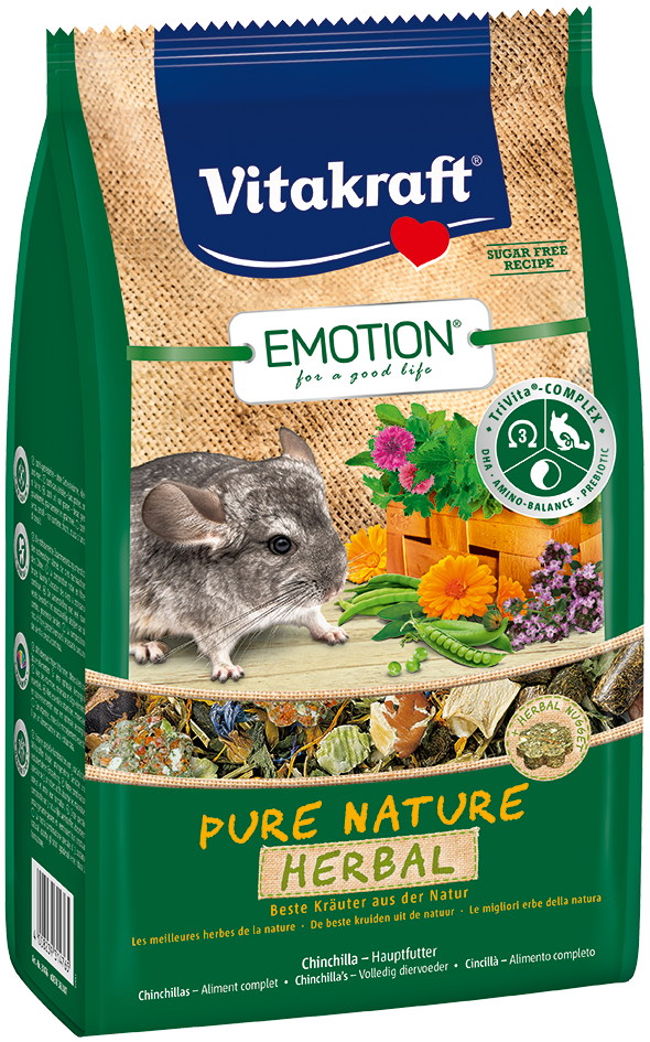 Vitakraft Emotion Pure Nature Herbal Chinchilla Food 600g