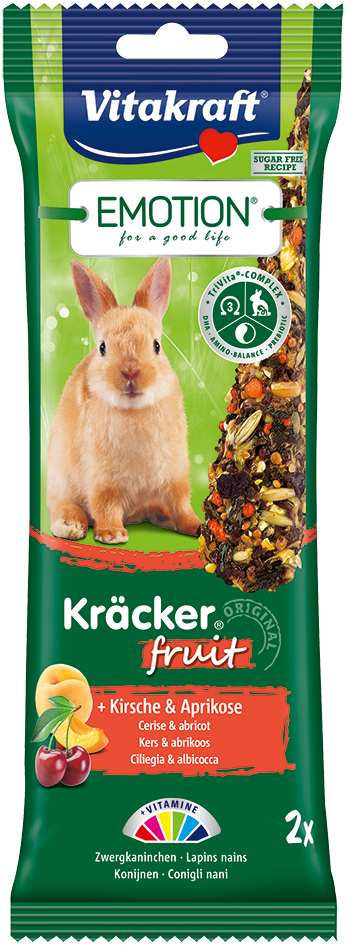 Vitakraft Emotion Kracker Fruit Rabbit Treats 2pcs