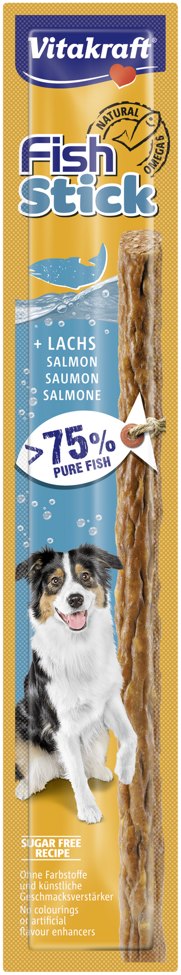 Vitakraft Fish Stick Salmon Dog Treats 1pc