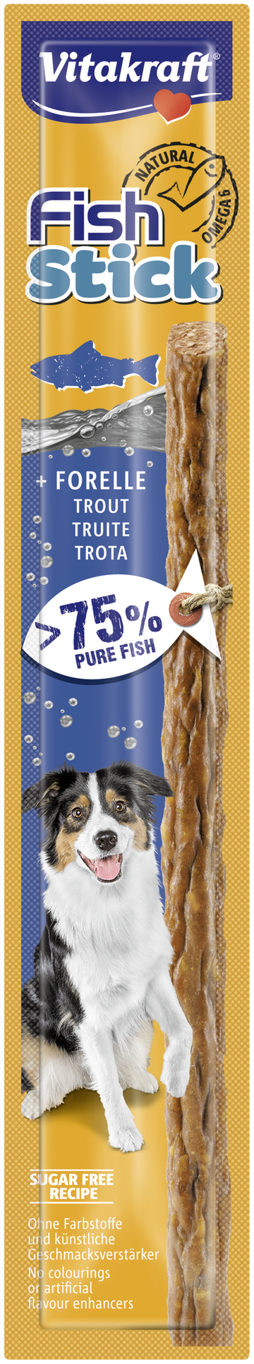 Vitakraft Fish Stick Trout Dog Treats 1pc