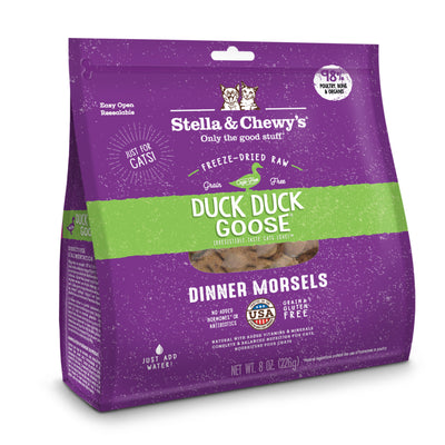 Stella & Chewy’s Duck Duck Goose Dinner Morsels Freeze Dried Cat Food (2 Sizes)