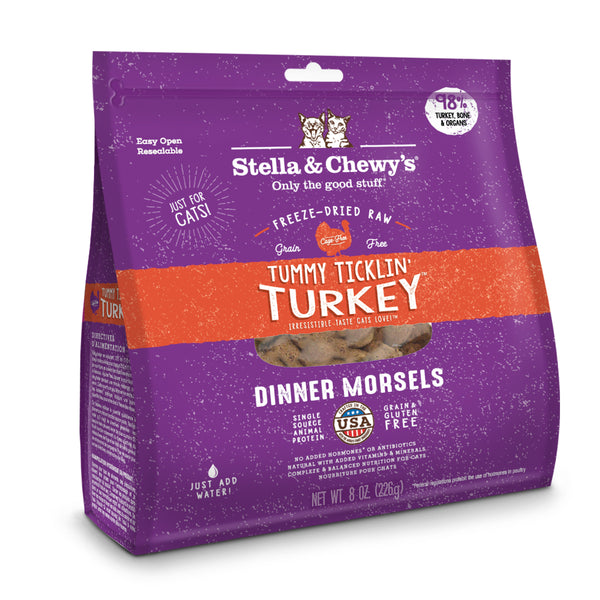 Stella & Chewy’s Tummy Tucklin’ Turkey Dinner Morsels Freeze-Dried Cat Food