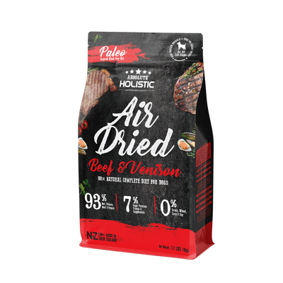 [3 for $17.70 OFF] Absolute Holistic Air Dried Beef & Venison Dog Food 1kg