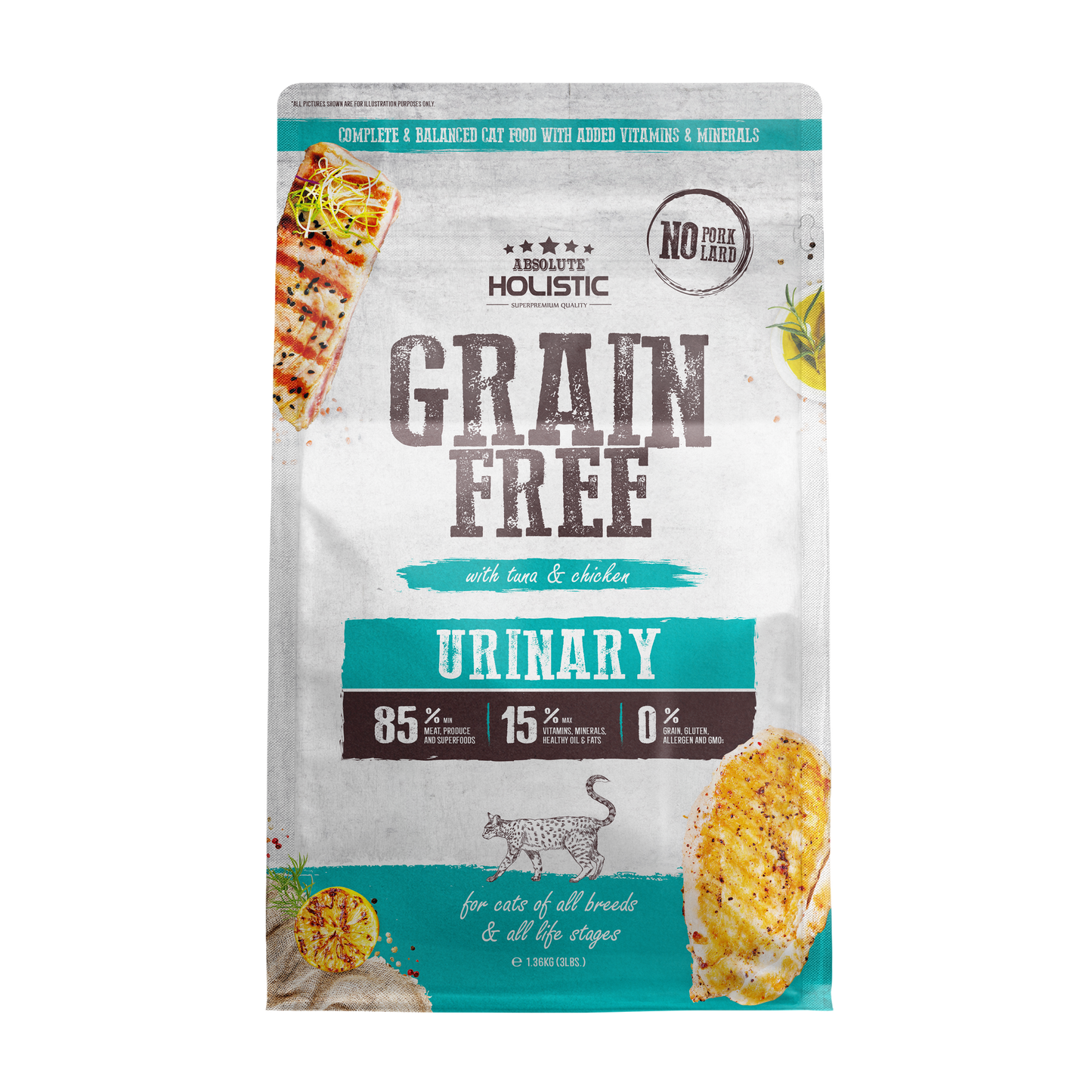 [As Low As $28.50 Each] Absolute Holistic Grain Free Urinary Cat Dry Food (2 Sizes)