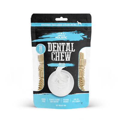 [As Low As $6 Each] Absolute Holistic Milk Petite Dental Chew Value Pack for Dogs 160g